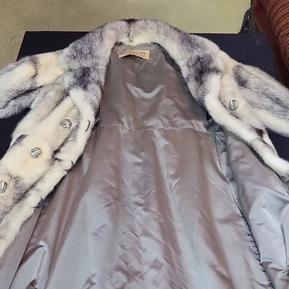 Genuine midi Fur coat - Picture 13 of 16